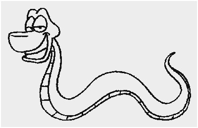 400x259 Snake Coloring Pages To Print Cute Coiled Snake Coloring