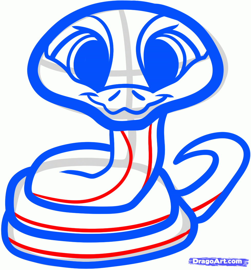979x1051 Draw A Baby Snake, Step