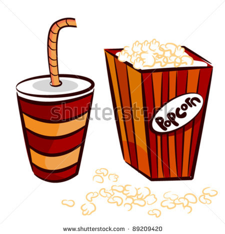 450x469 Popcorn And Coke Cup Vector