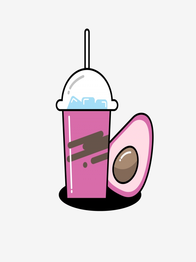 640x856 summer cold drink avocado hand drawing, summer, cold drink