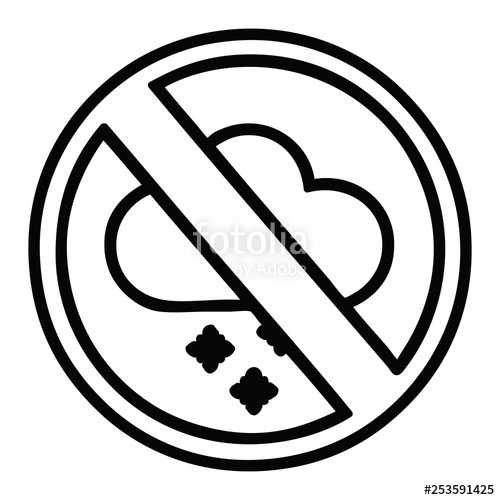 500x500 No Cold Weather Icon Stock Image And Royalty Free Vector