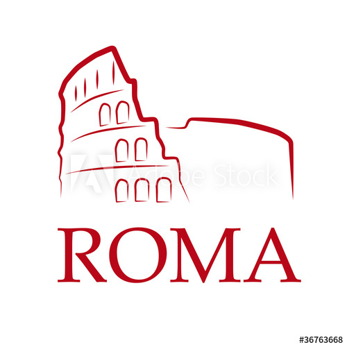 500x500 Drawing Logo Roma