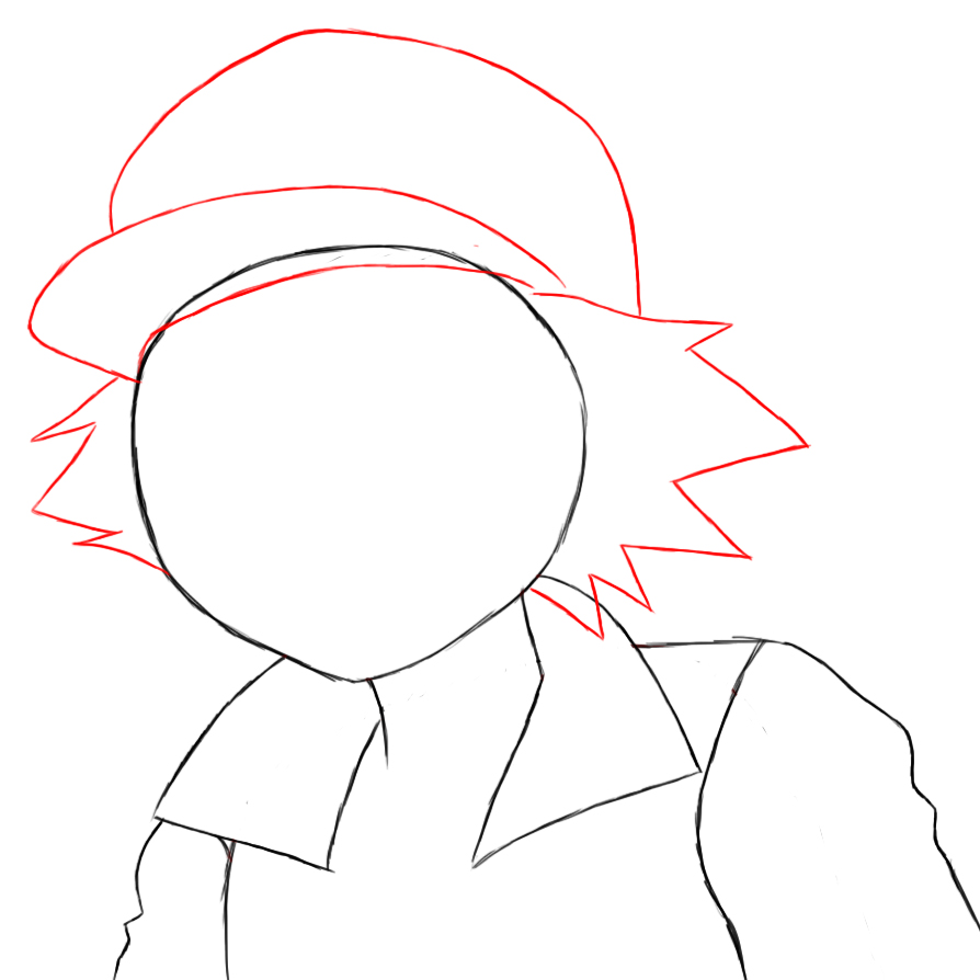 894x894 How To Draw Ash Ketchum