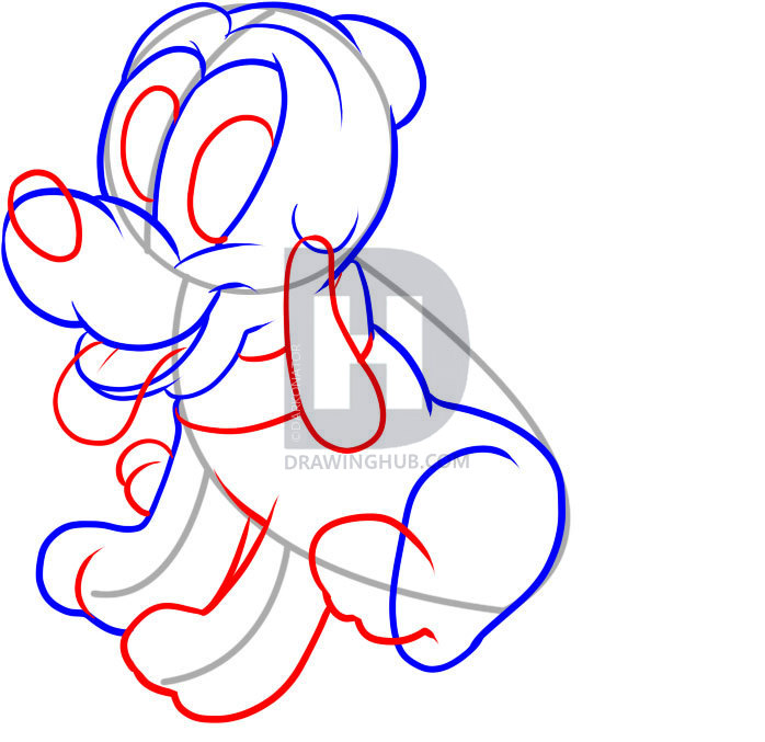 698x677 How To Draw Baby Pluto, Step