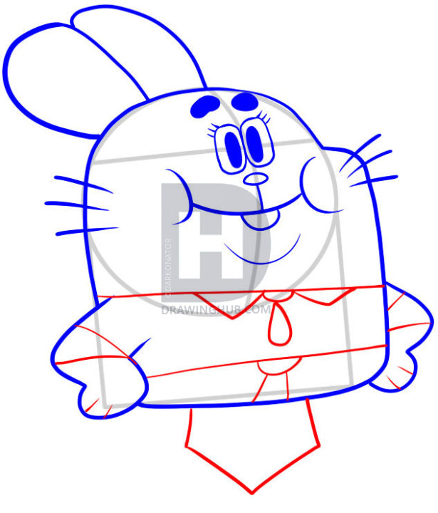 615x720 How To Draw Dad,gumball's Dad, Step