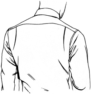 292x300 Dress Shirt Back Pleat Options