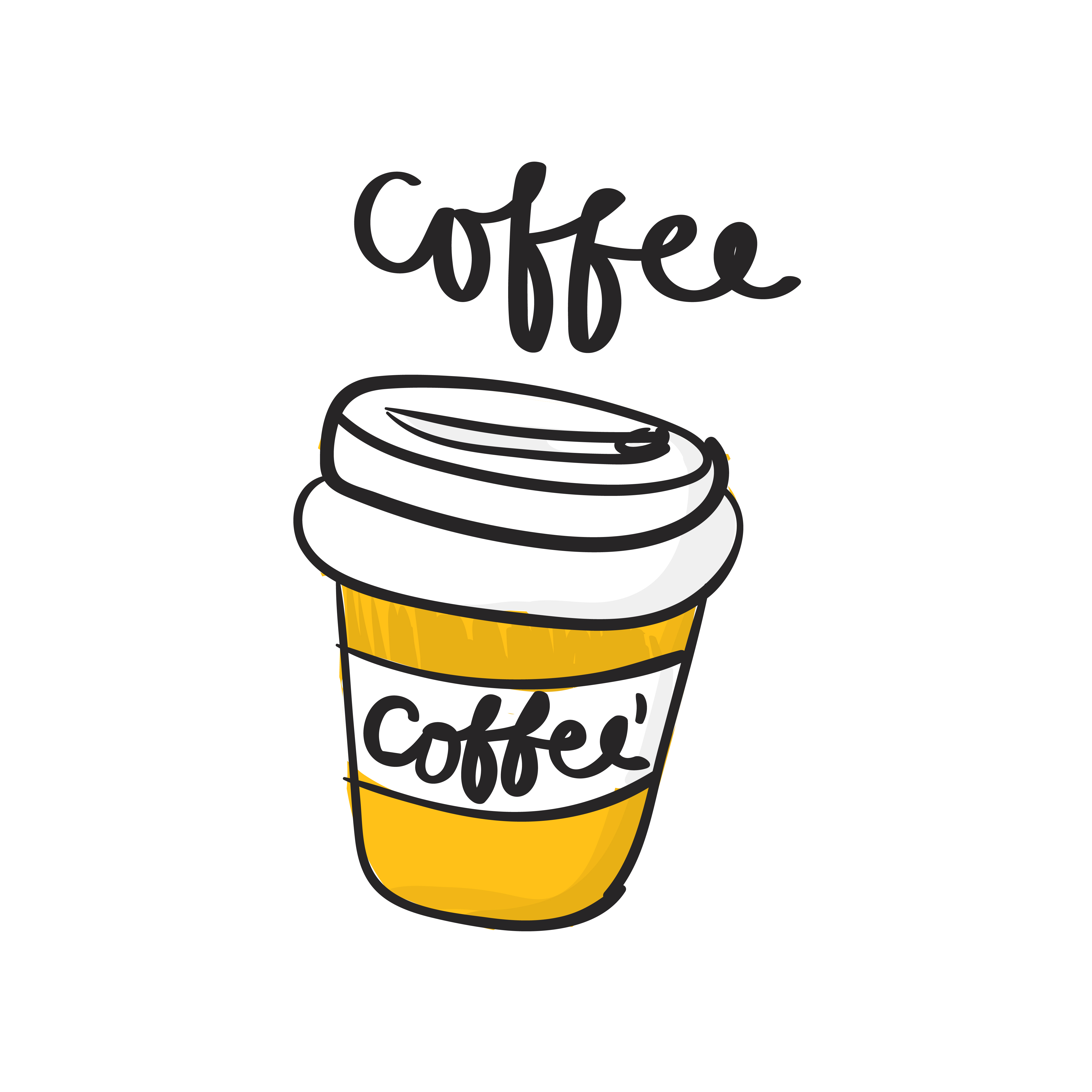 4676x4675 Illustration Drawing Style Of Beverage Collection