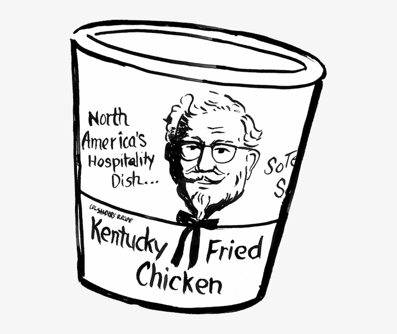 820x690 Collection Of Kfc Bucket Drawing