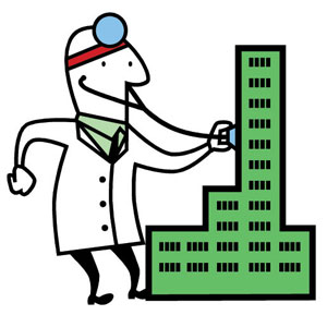 300x289 College Building Drawing