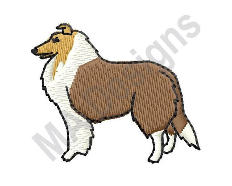 794x635 Collie Machine Embroidery Design Embroidery Patterns Etsy