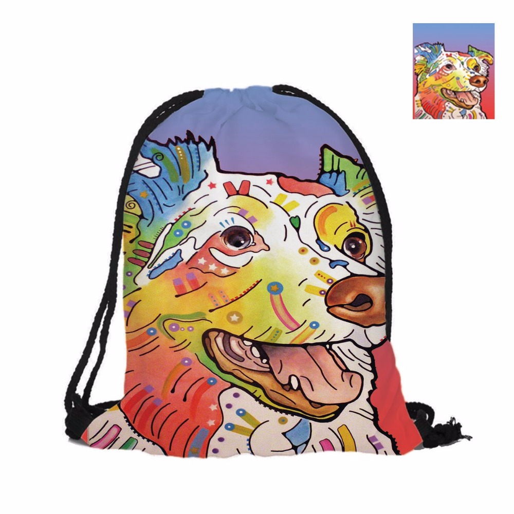 1000x1000 Lovely Border Collie Designs Printing Drawing Bags For Double