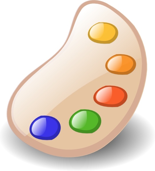 542x598 Painter Color Palette Clip Art Free Vector In Open Office Drawing