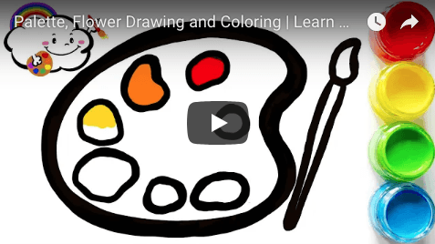 477x268 Palette, Flower Drawing And Coloring Learn Colors For Kids