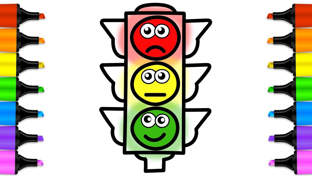 1280x720 Surprising Traffic Light To Color Coloring Sheet Garrett Morgan