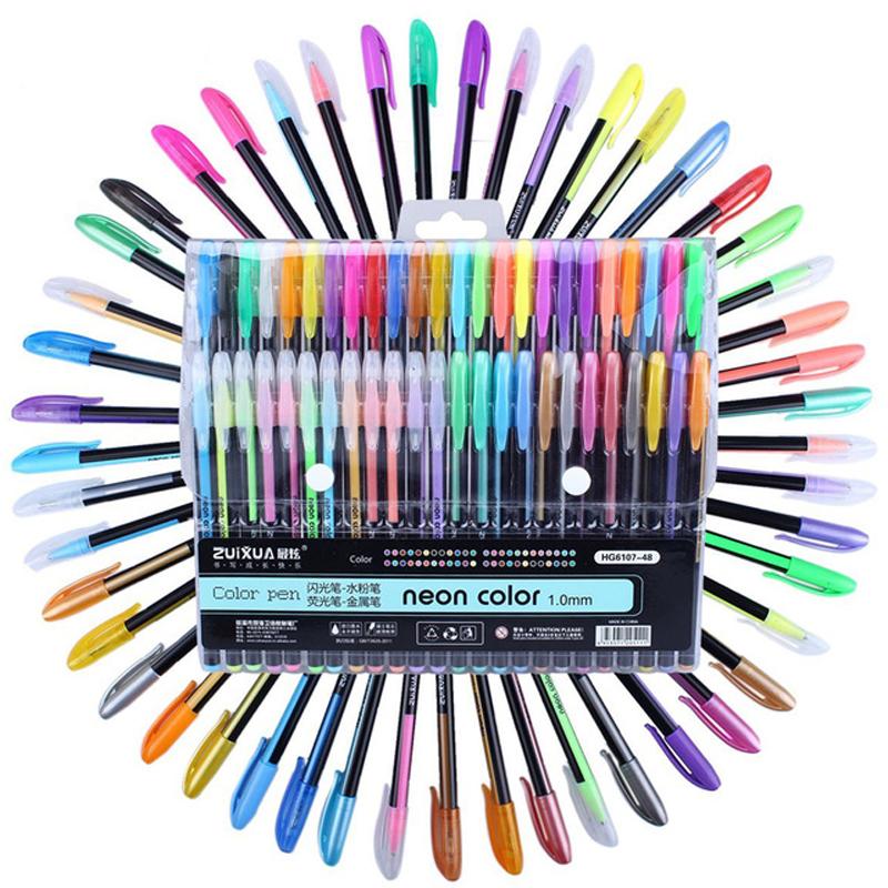 800x800 Gel Pens Set Amprefills Rollerball Pastel Neon Glitter Sketch