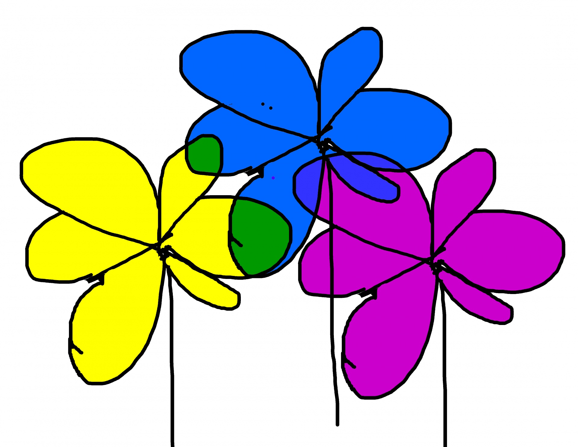 1920x1484 Color Wheel,flowers,minimalist,drawing,color Mix