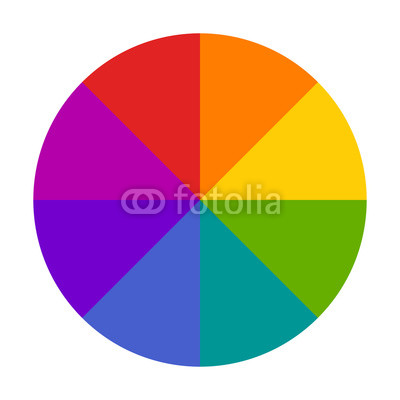400x400 Color Wheel Or Color Circle Picker Flat Vector Icon For Drawing