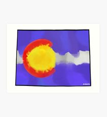 210x230 Colorado Flag Drawing Art Prints Redbubble