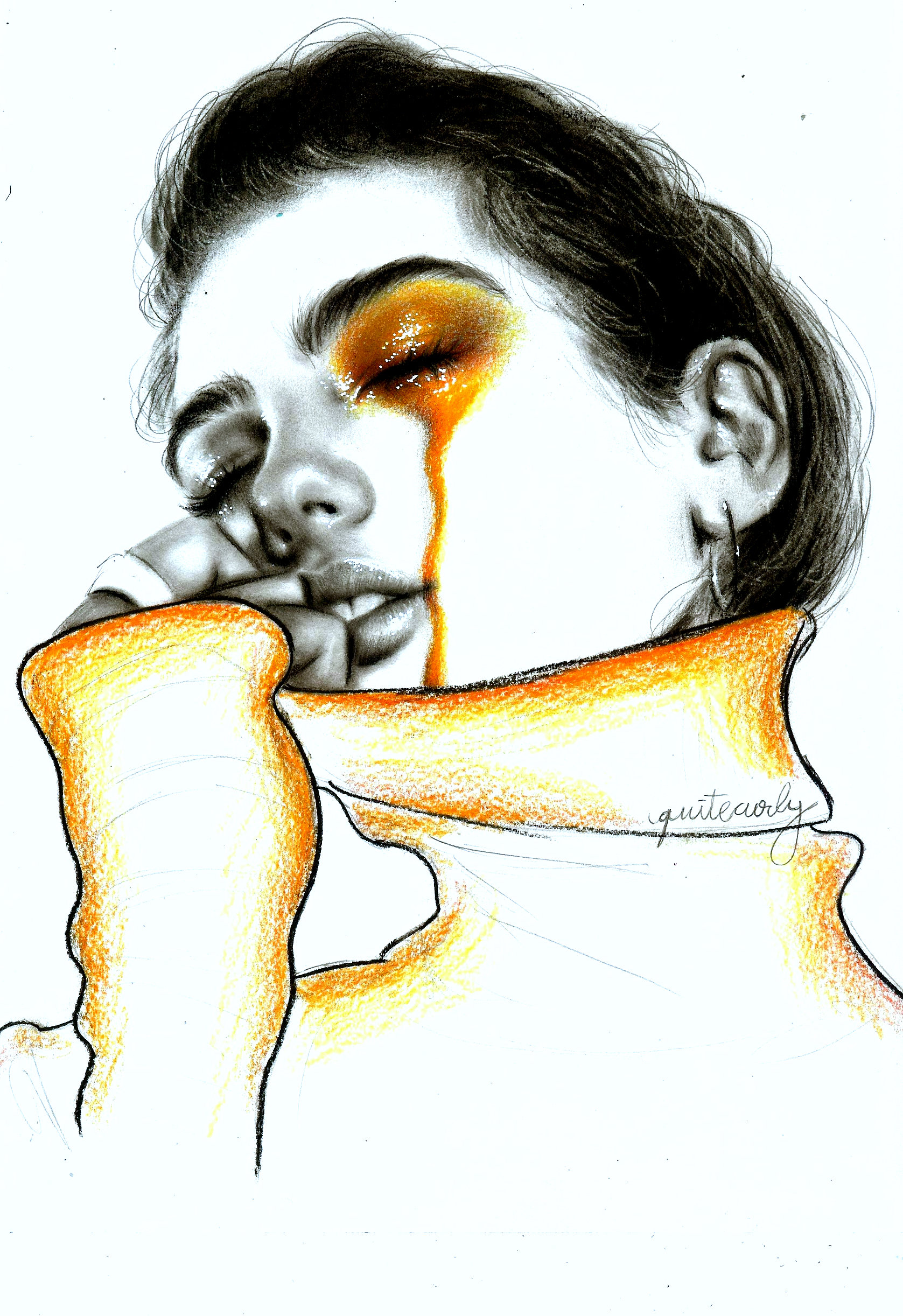 Colored Charcoal Drawing Free download on ClipArtMag