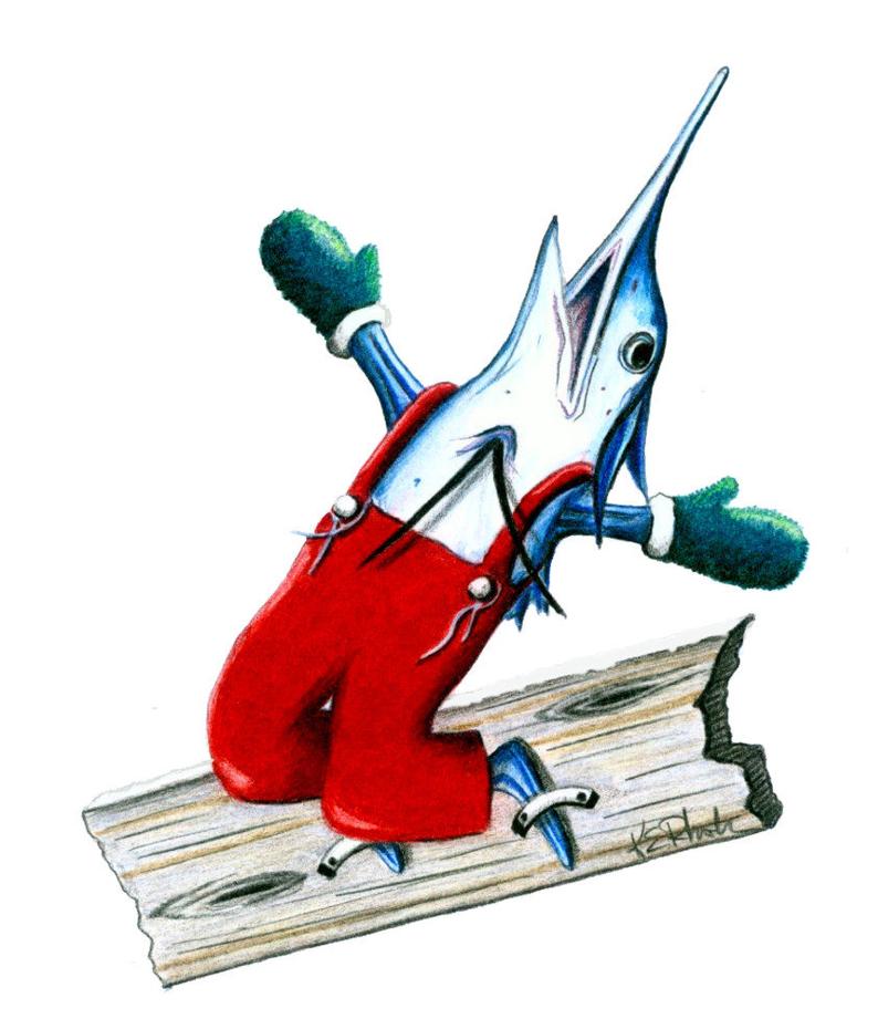 794x921 marlin snowboard original colored pencil drawing currently etsy