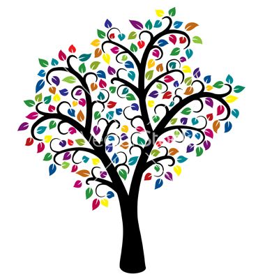 380x400 colorful tree vector image on i like trees colorful trees