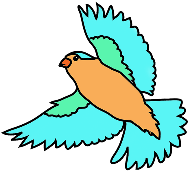 650x594 Collection Of Free Bird Drawing Colorful Download On Ui Ex