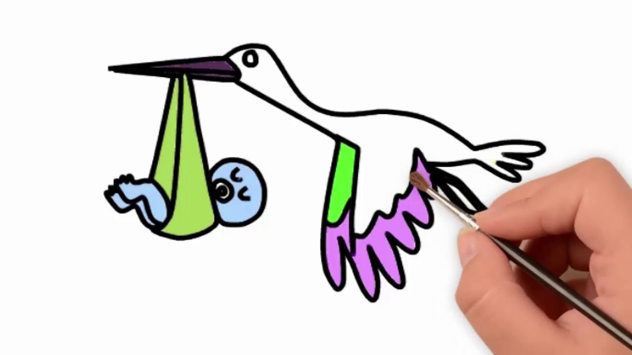 1280x720 Drawing For Kids Colorful Birds Drawing For Children Learn