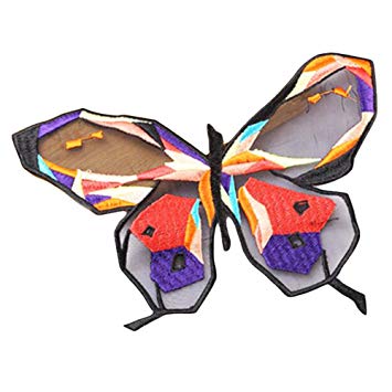 355x355 Colorful Butterfly Custom Patches Sticker Sew On Applique