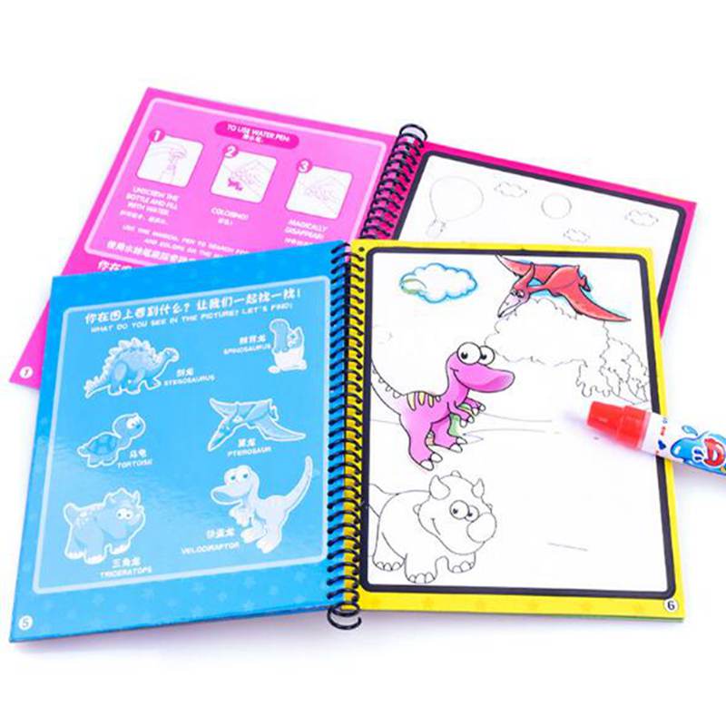 800x800 Magic Water Pen Colorful Drawing Book Kids Educational Toys