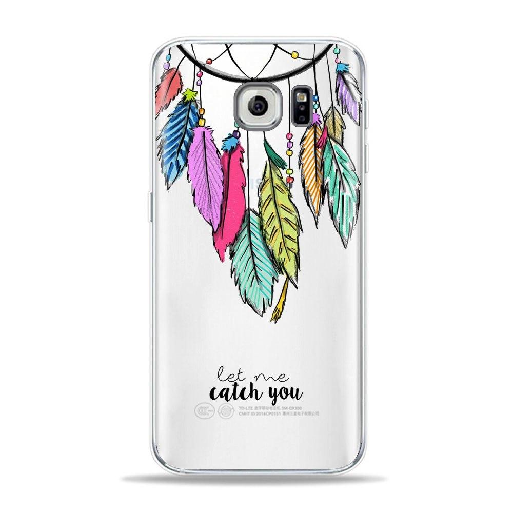 1000x1000 Dream Catcher Drawing Butterfly Colorful Feather Art Phone Case For Sa