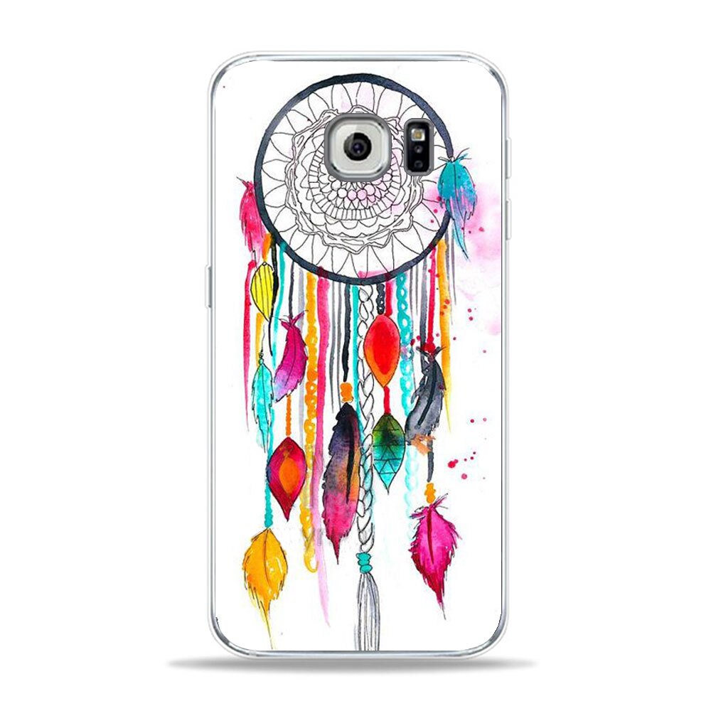 1000x1000 Dream Catcher Drawing Butterfly Colorful Feather Art Phone Samsung