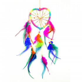 280x280 pure handmade colorful feather dream catcher lucky charm pendant