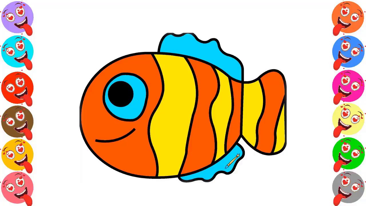 Colorful Fish Drawing | Free download on ClipArtMag