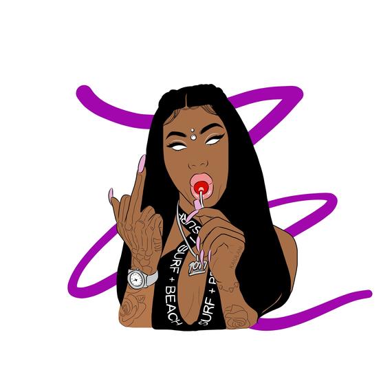 570x570 Custom Tumblr Style Drawing Free Shipping Etsy