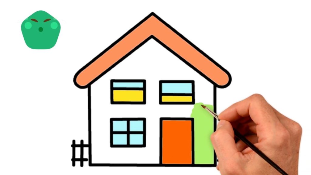 1024x576 How To Draw House For Baby Drawings And Coloring Book For Kids