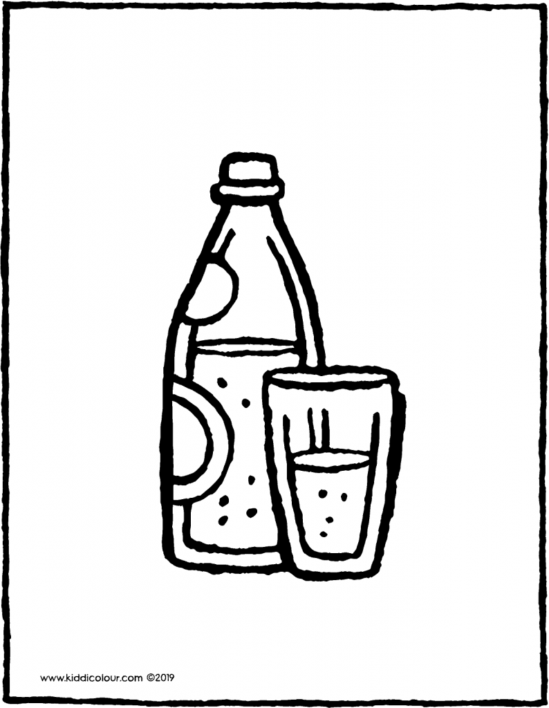 794x1024 Drinks Colouring Pages