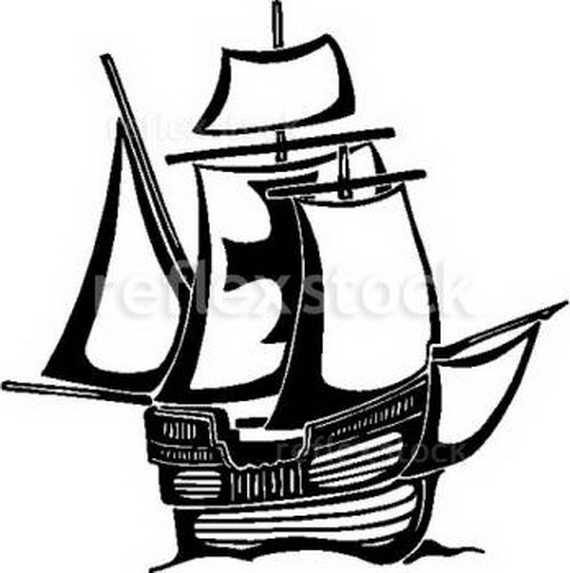 570x573 Columbus Day Ships Coloring Pages