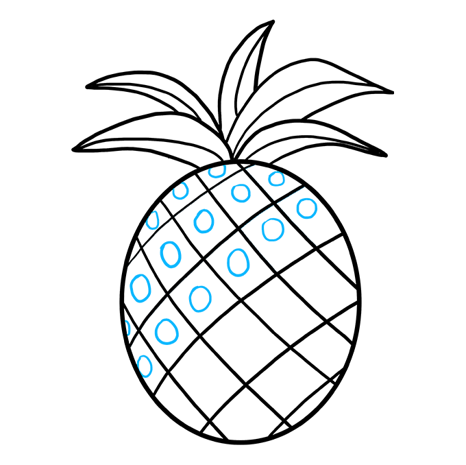 680x678 How To Draw A Pineapple