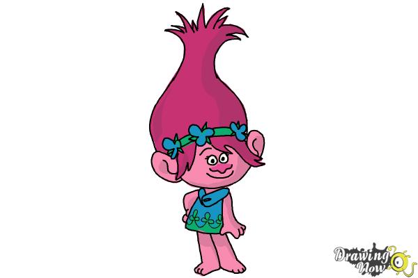 600x400 How To Draw Poppy From Trolls