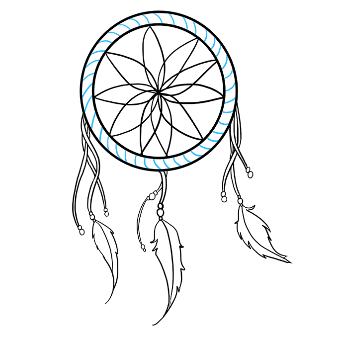 680x678 How To Draw A Dream Catcher