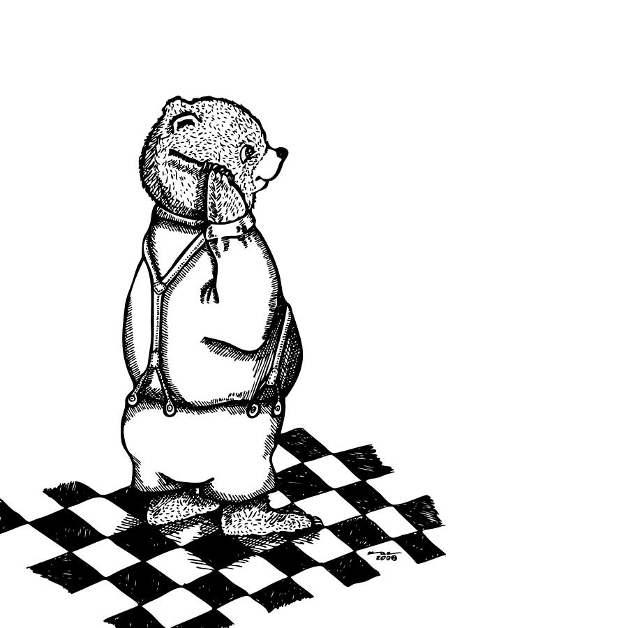 900x900 Comb Bear Drawing