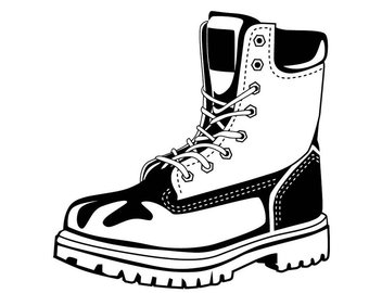 340x270 Combat Boots Clipart Etsy