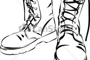 300x200 Combat Boots Clipart Black And White Clipart Portal
