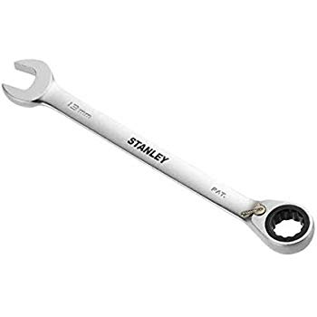 350x350 stanley combination spanner with ratchet, silver