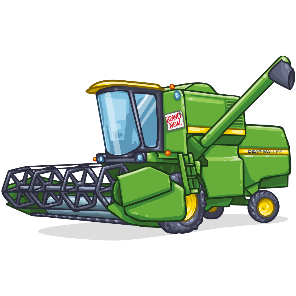 1024x1024 collection of free tractor drawing combine harvester download