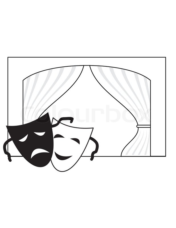 618x800 theatrical masks
