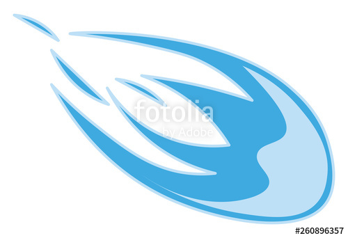 500x342 clipart of a burring comet while entering the earth's atmosphere