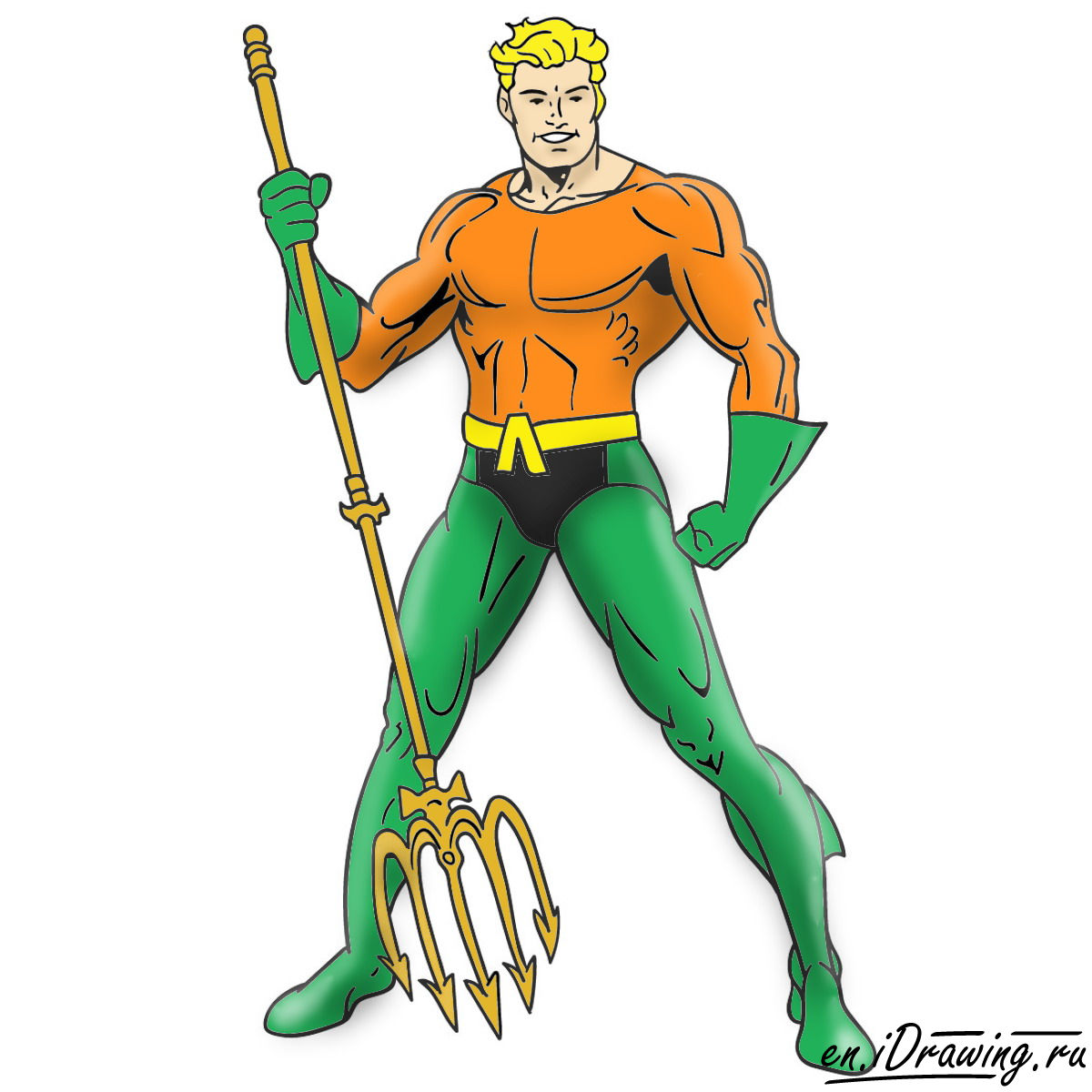 1200x1200 How To Draw Aquaman From Cartoons And Comic Books