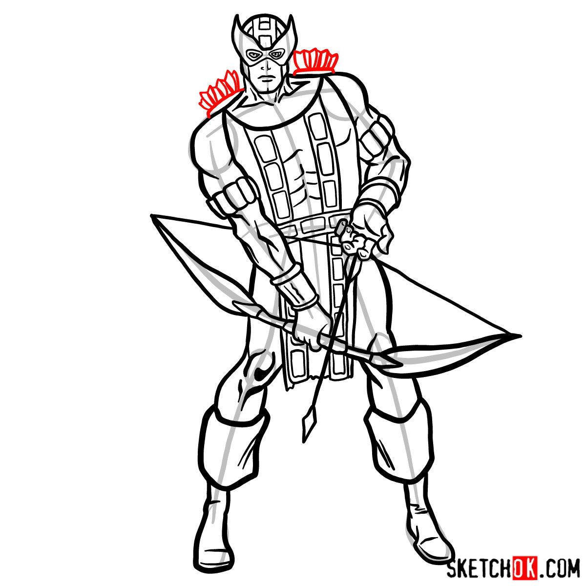 1200x1200 How To Draw Hawkeye In Mask