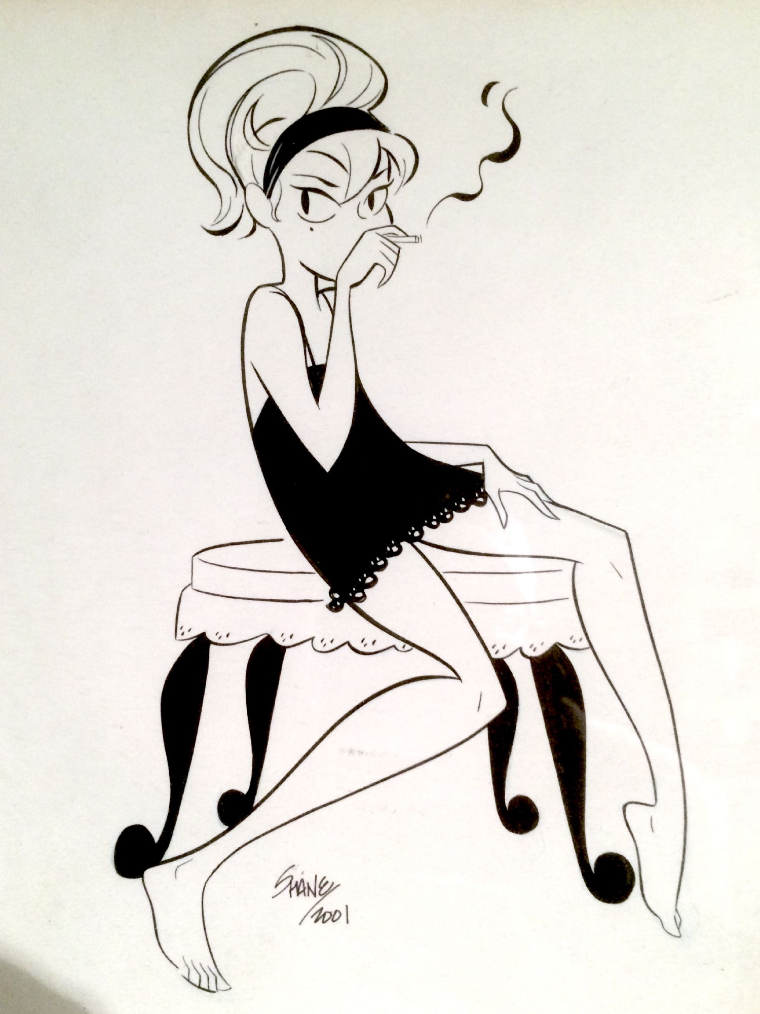 1500x2000 Girl With Cigarette, In Kent Mansley's Shane Glines Comic Art